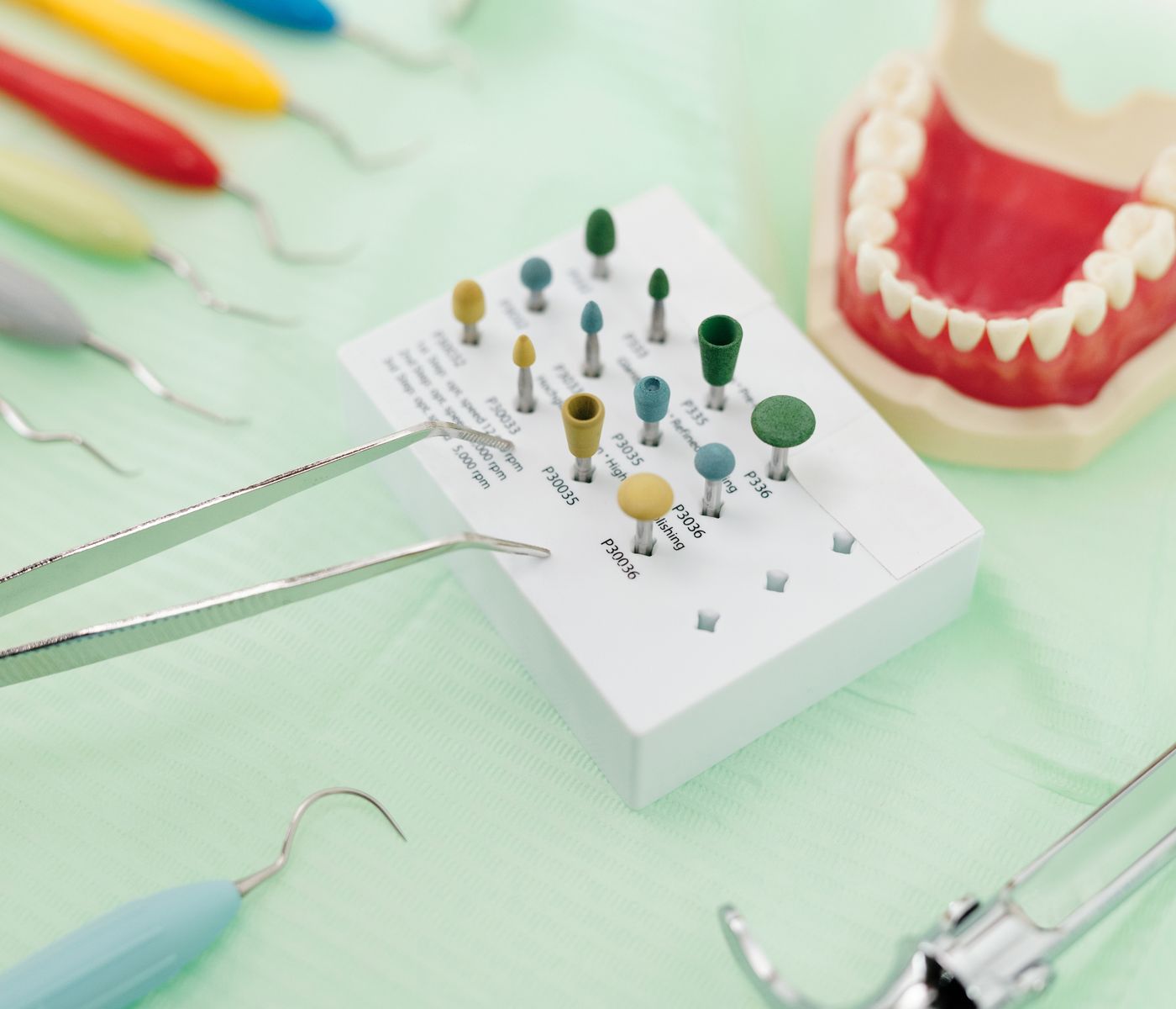 Dental instruments and model for restorative planning